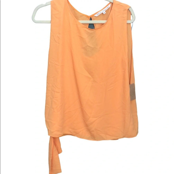 NWT RACHEL ROY SIDE KNOT ORANGE TOP - Picture 1 of 5